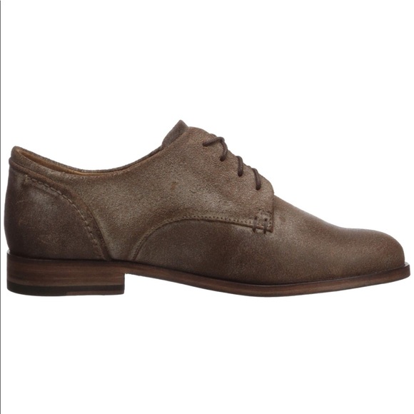 NEW FRYE Elyssa Oxford Waxed Vintage SUEDE SHOES - Picture 6 of 7